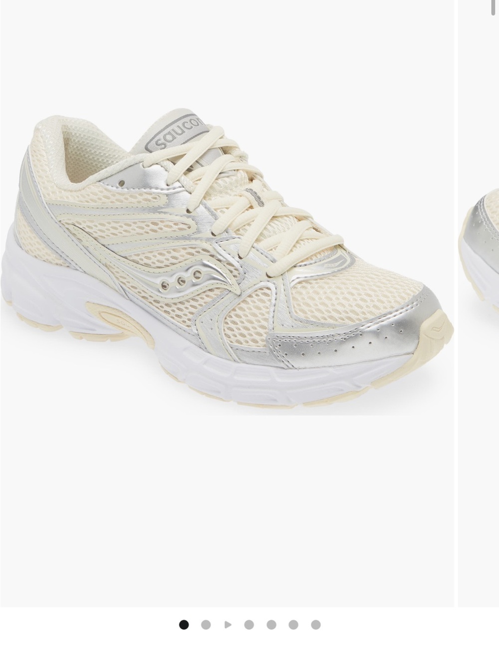 Saucony Ride Millenium Sneaker Cream/Silver